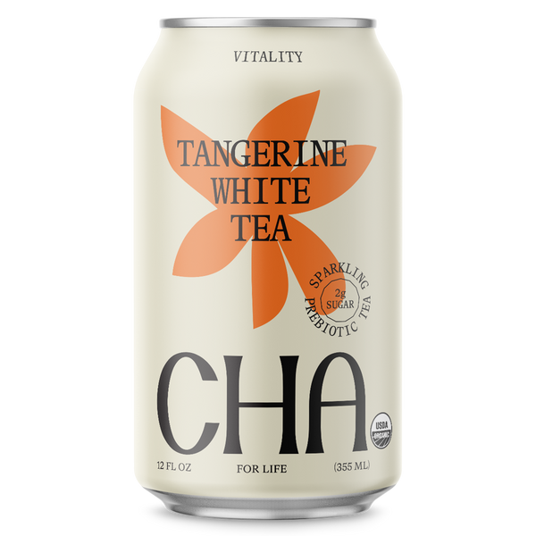 CHA Tangerine White Tea (12oz Can - 12 Pack)
