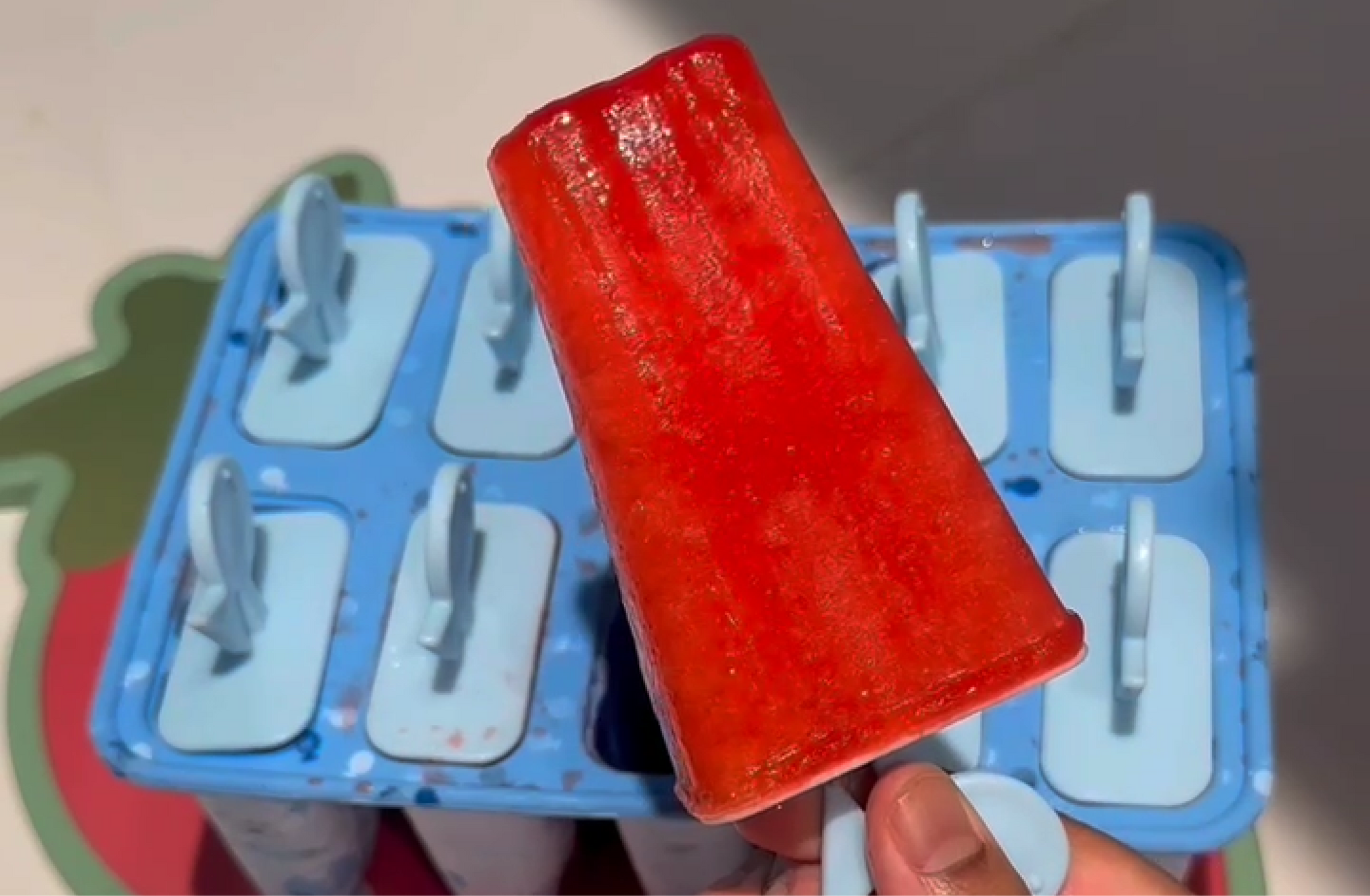 Guava Mango Strawberry Probiotic Popsicles