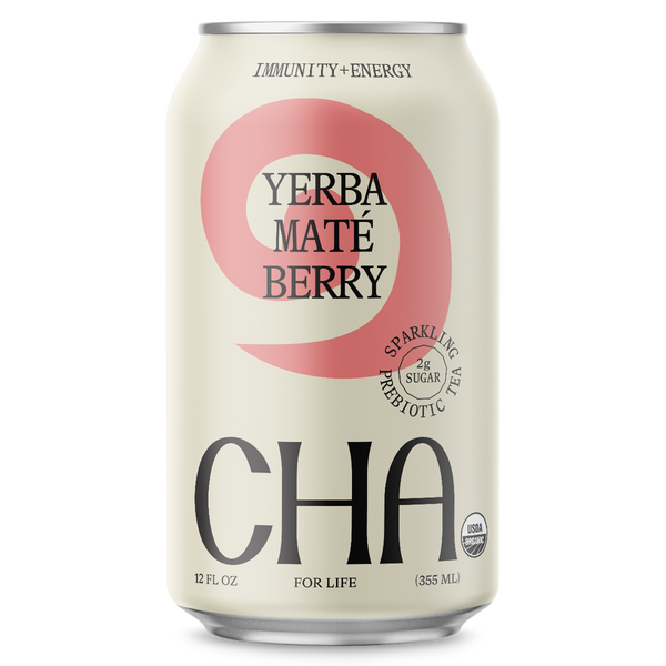 CHA Yerba Mate Berry 12oz Can 12 Pack